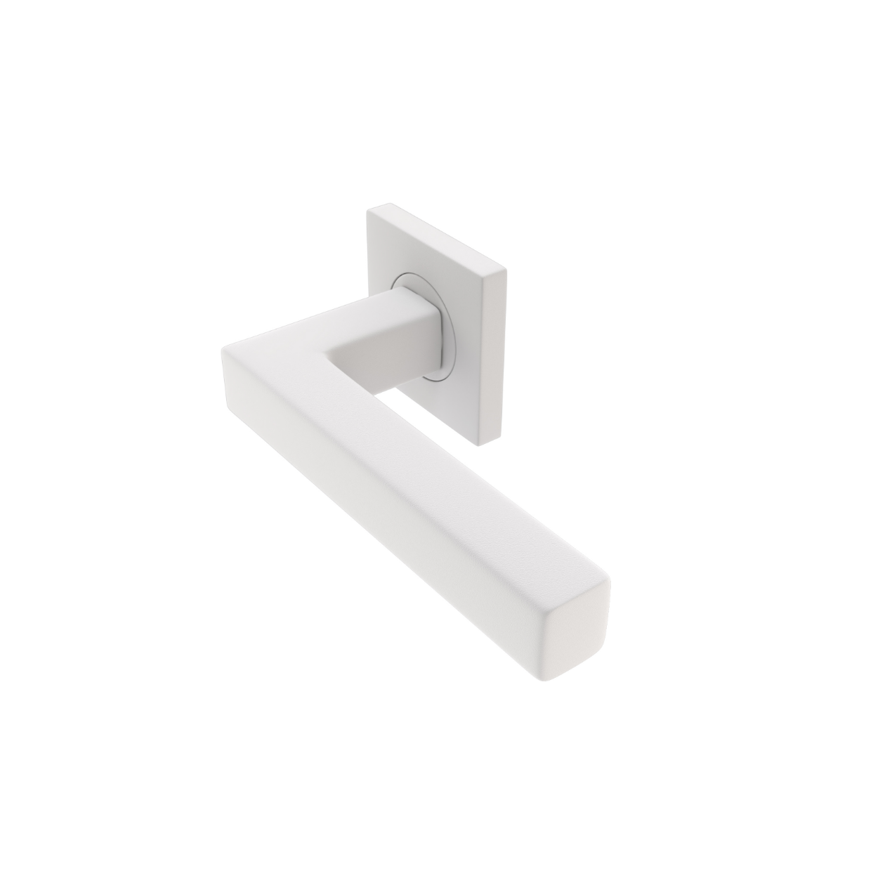 Sluitwerkpakketten met Deurkruk Squared 16 Regular Wit
